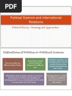 Political Science and International Relations