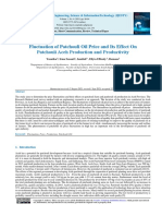 Fluctuation of Patchouli Oil Price and Its Effect On Patchouli Aceh Production and Productivity