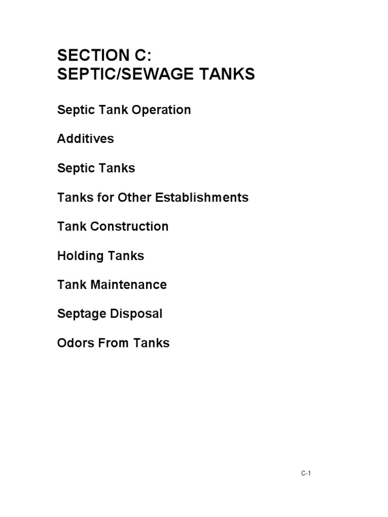 Septic Tank Operation and Maintenance Guide | PDF | Septic Tank | Sewage
