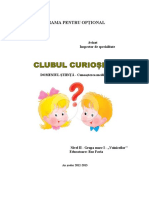 Optional Clubul Curiosilor Ds