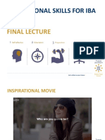 Professional Skills For Iba (20J213) : Final Lecture