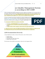 How To Structure Quality Management System Documentation According To ISO 13485