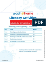 Teach: Literacy Activities
