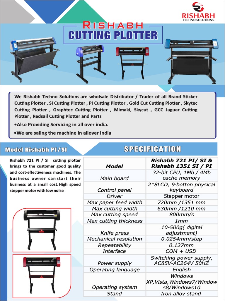Rishabh All Plotter | PDF | Electric Motor | Windows 7