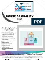 House of Quality: Group 5