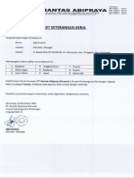 Surat Keterangan Kerja Jragung