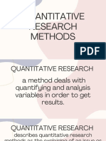 Quant Research Methods