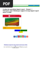 Gestion des opérations import export - Manuel - l Entreprise, pour Télécharger rapport de stage import export maroc Gratuit PDF | PDFprof.com