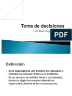 Toma de decisiones