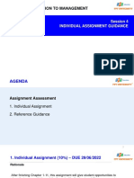 Mgt103-Introduction To Management: Session 4 Individual Assignment Guidance