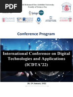 Conference Program: International Conference On Digital Technologies and Applications (ICDTA'22)