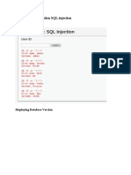 DVWA Web Application SQL Injection