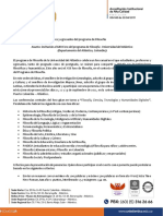 Carta Invitación - XXII Foro de Filosofía Estudiantes, Egresados y Profesores UA