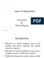1. Measures of dispersion