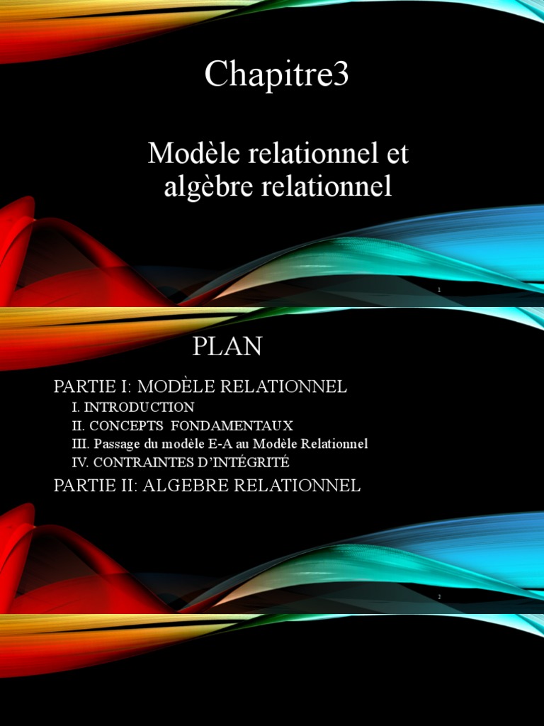 Modèle et algèbre relationnels | PDF | Base de données relationnelle ...
