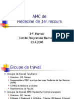 AMC de Médecine de 1er recours