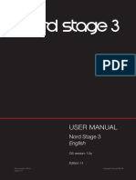 Nord Stage 3 English User Manual v1.5x Edition H