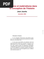 Idéalisme et matérialisme :Jean Jaurès 
