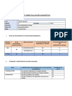 Modelo de Informe Sobre Evaluación Diagnóstica 6to Primaria