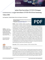 Hubungan Pengumpulan Data Surveilans COVID-19 Dengan Karakteristik Petugas Surveilans COVID-19 Di Kota Semarang Tahun 2021