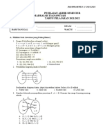 Relasi Fungsi - Soal