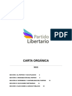 Carta Orgánica Partido Libertario