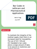 GS1 Bar Codes in Healthcare and Pharmaceutical Applications: Martin Fogg July 2019