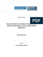 Design and Performance Analysis of Switched Beam Series-Fed Patch Antenna Array