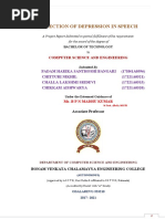 Detection of Depression in Speech1