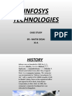 Infosys Technologies: Case Study By:-Naitik Desai Xi-A