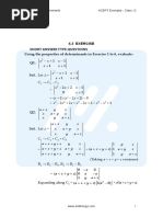 Ncert Exemplar Math Class 12 Chapter 04 Determinants