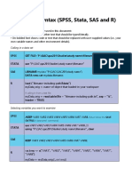 Translation Syntax (SPSS, Stata, SAS, and R)