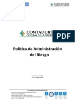 Políticas de Administración Del Riesgo