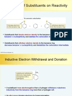 The Effect of Substituents on Reactivity