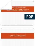 Pendekatan Binaan. Cerakinan & Komunikatif