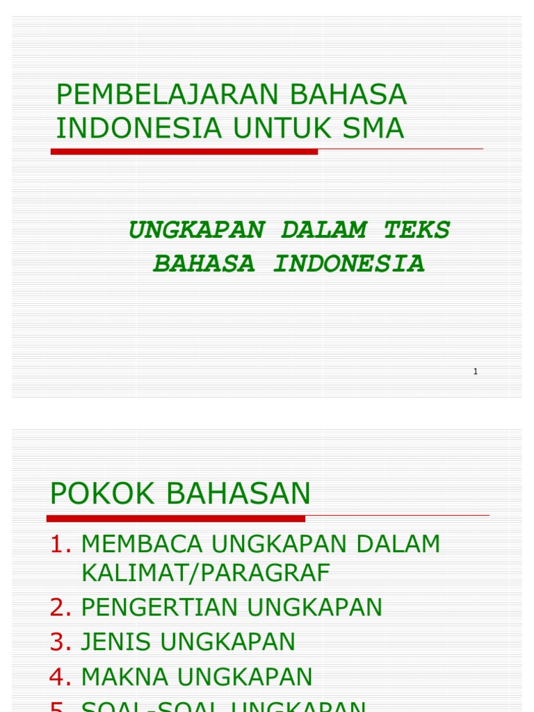 Ungkapan Dalam Teks Pdf