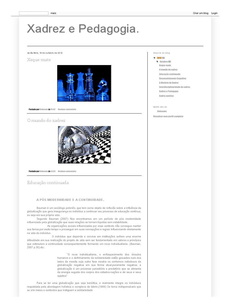 PDF) O xadrez pedagógico e a matemática no contexto da sala de