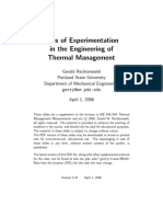 Uses of Experimentation in The Engineering of Thermal Management