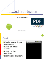 Android Introduction: Hello World