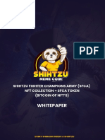 Whitepaper: Shihtzu Fighter Champions Army (Sfca) NFT Collection + Sfca Token (Bitcoin of NFT'S)