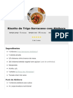 Risotto de Trigo Sarraceno Com Abóbora - Anita Healthy