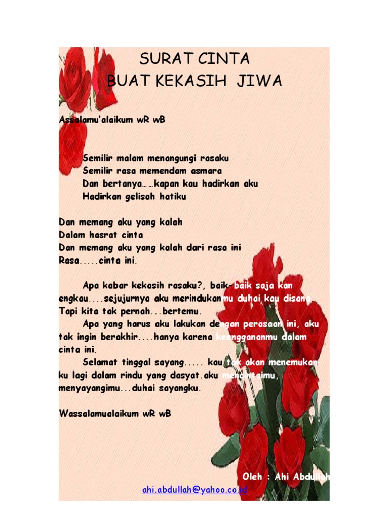 Download 87+ Contoh Surat Cinta Terbaik Gratis