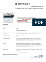 Multifuncional Xerox B305 Monocromática Láser $9,500