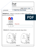 2° Práctica Calificada Aritmetica