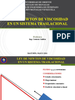 Ley de Newton de Viscosidad en Un Sistema Traslacional: Profesora