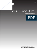 YST-SW015: Owner'S Manual