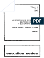 Los Programas de Estabilizacion - Roberto Frenkel