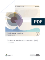 IPC de Julio Del 2022 - Datos Del INDEC