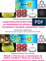 Caracterización de sólidos cristalinos con DRX