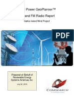 Wind Power Geoplanner™ Am and FM Radio Report: Galloo Island Wind Project